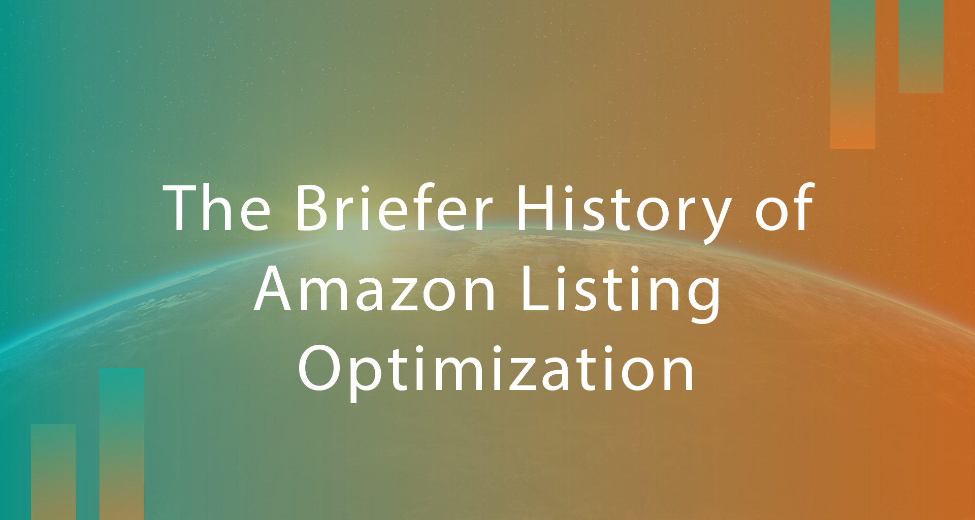 The Briefer History of Amazon Listing Optimisation