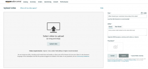 video upload amazon
