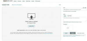 video upload amazon 