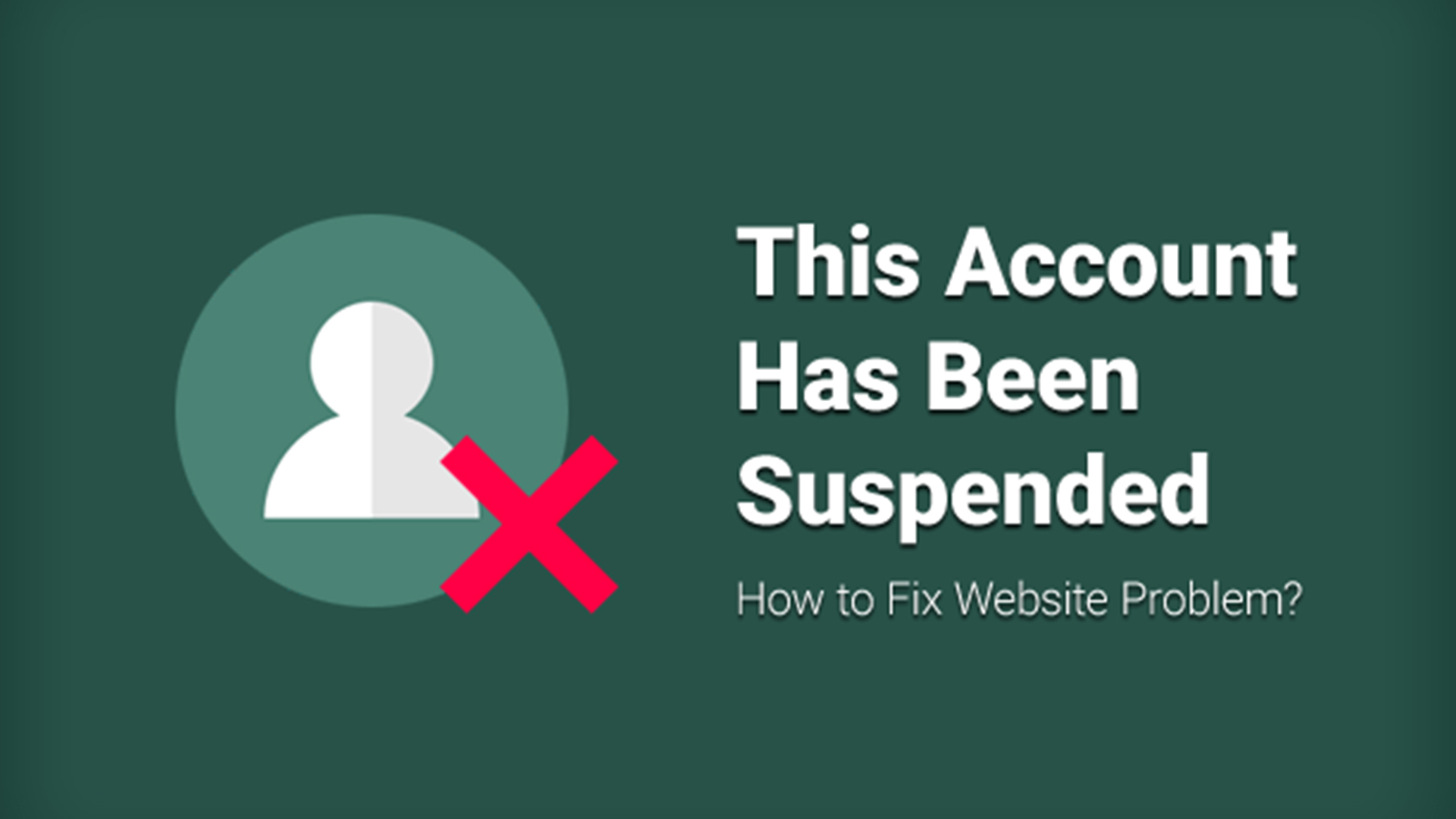 Things, you should not do after account suspension