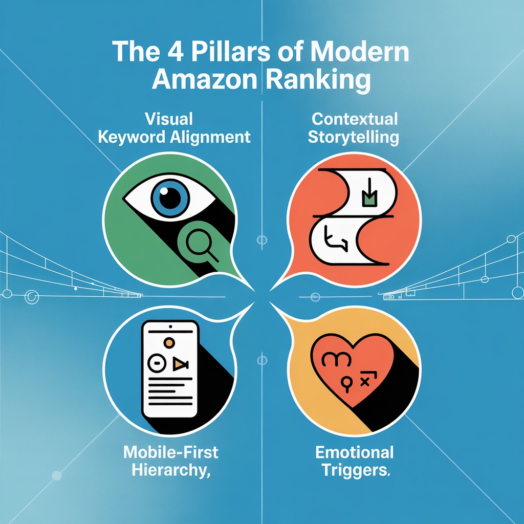 The 4 Pillars of Modern Amazon Ranking – visual graphic