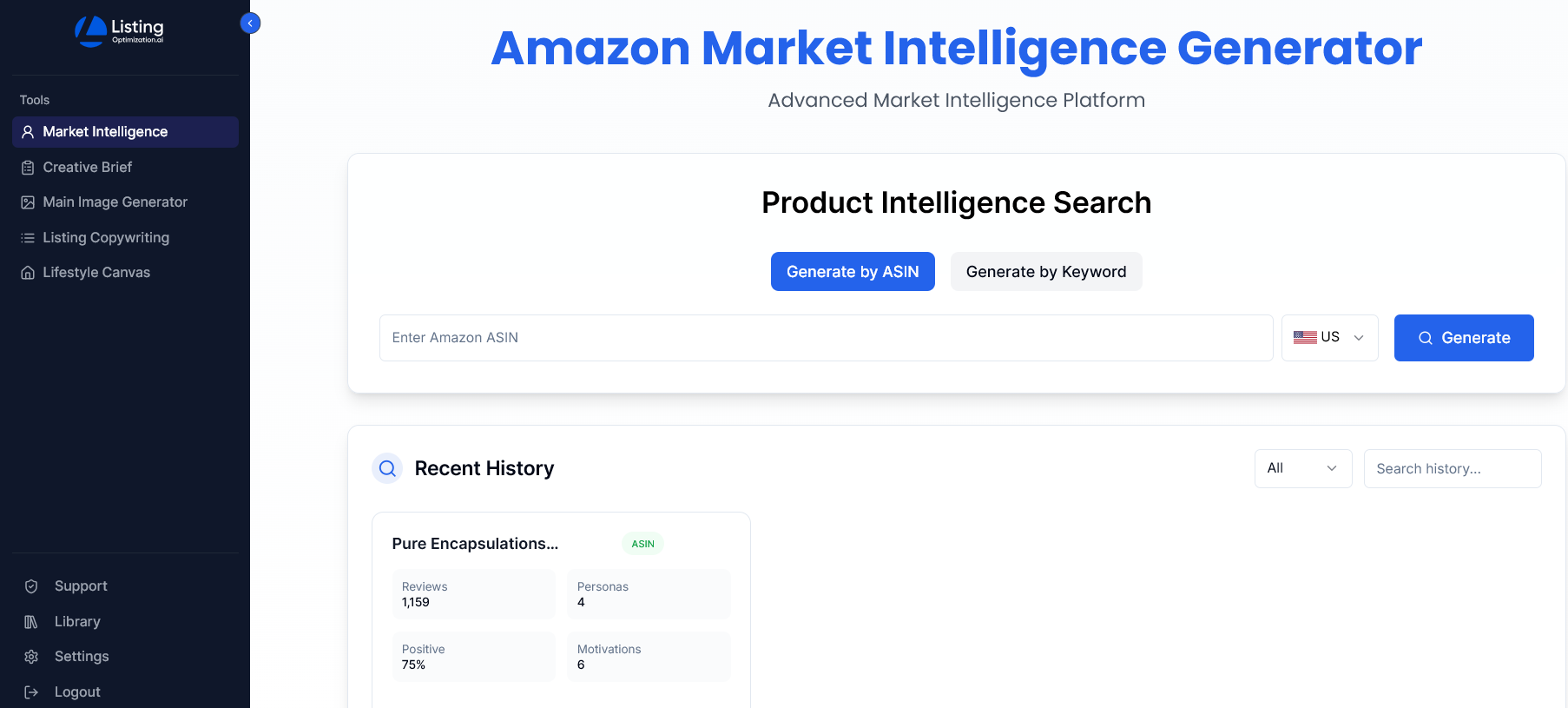 Amazon Market Intelligence