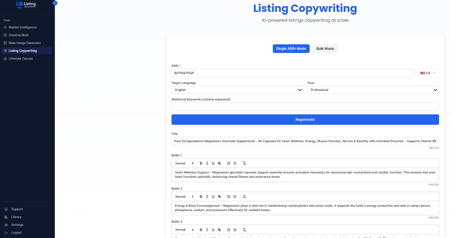 Listing Copywriting