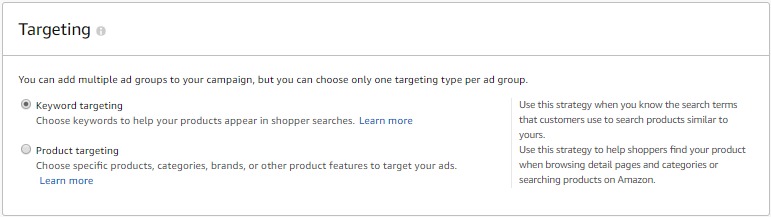 PPC Campaign targeting